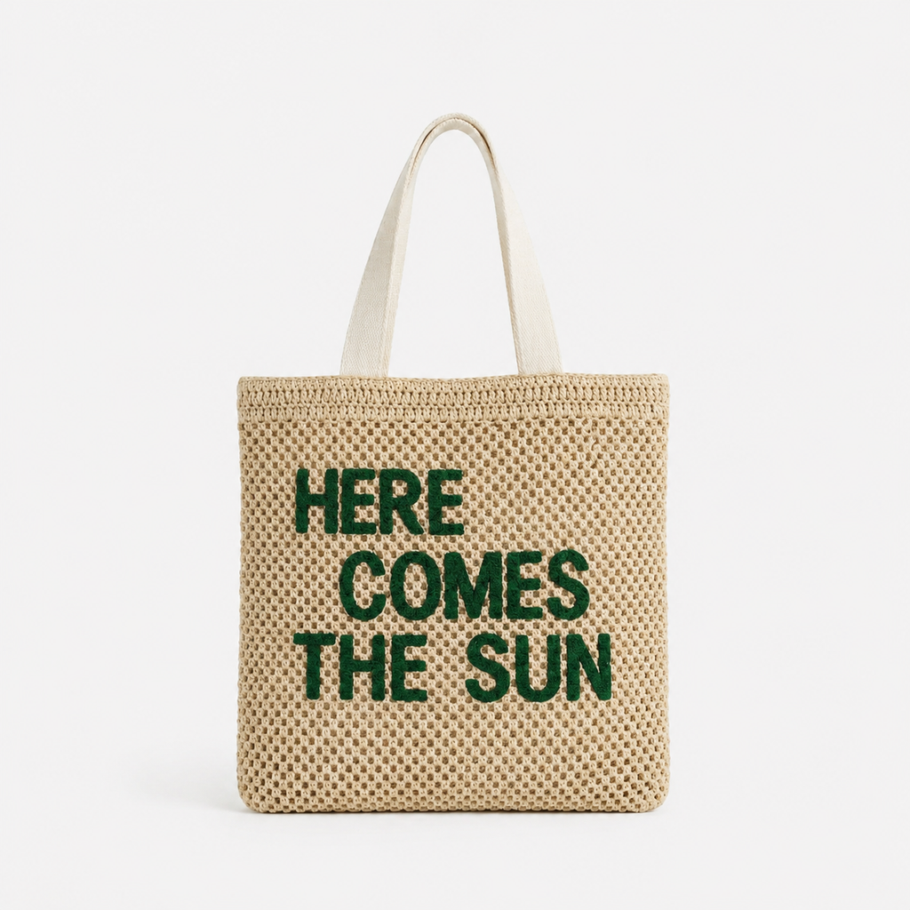 Here Comes The Sun Woven Tote Bag