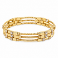 Golden Crystal Trio Bracelet