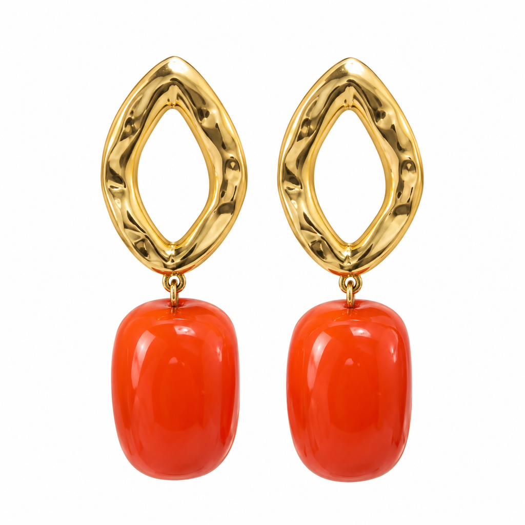Coral Gold Drop ✨