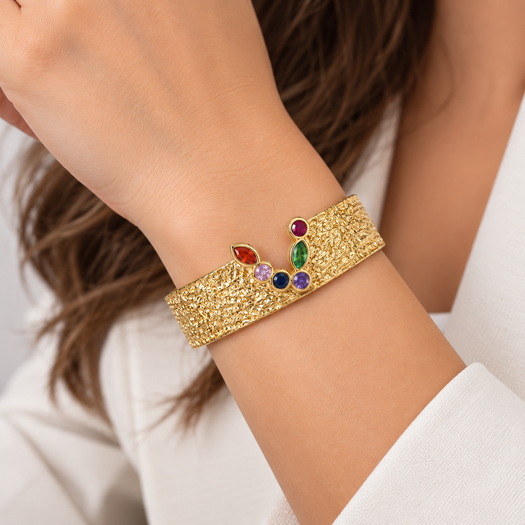 Golden Gem Cuff ✨💎