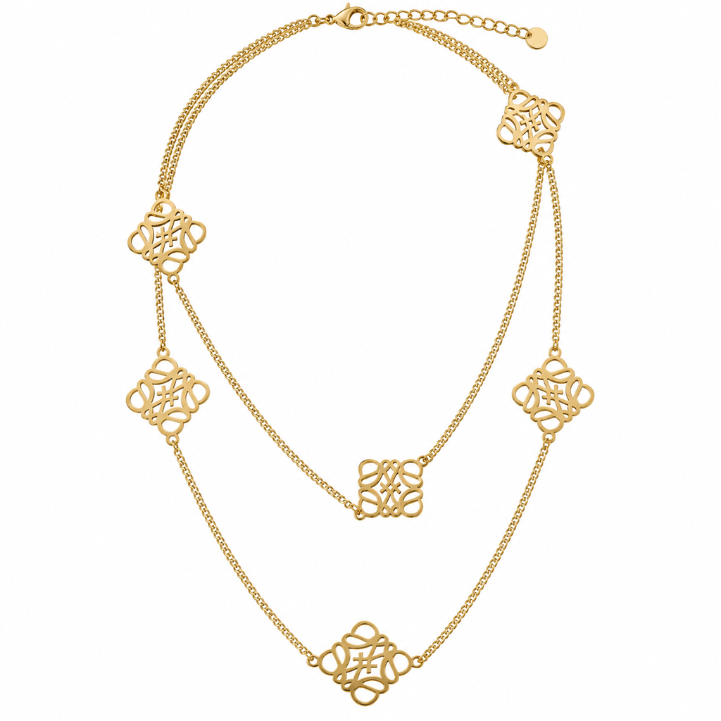 Golden Filigree Layers Necklace ✨