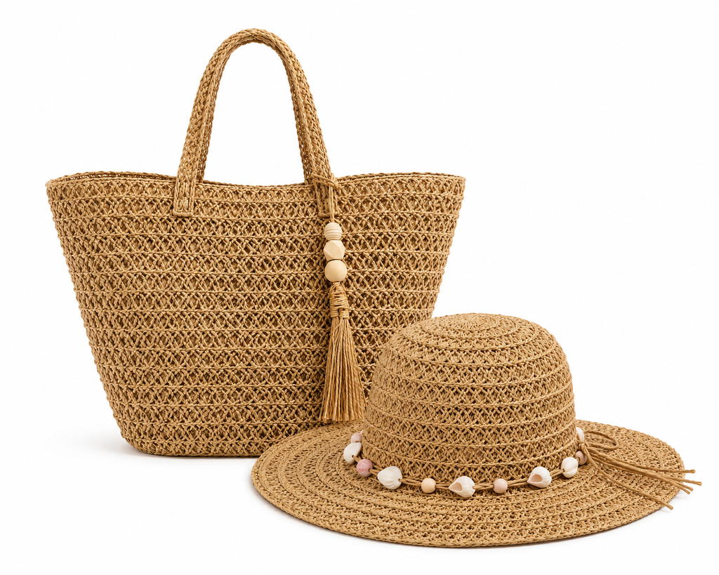 Handwoven Wide-Brim Straw Sun Hat
