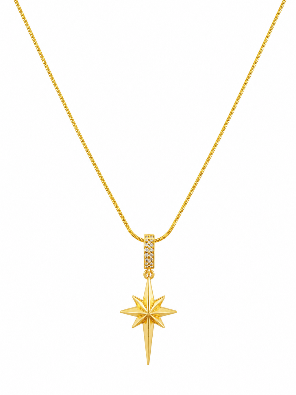 Gold Star Pendant Necklace