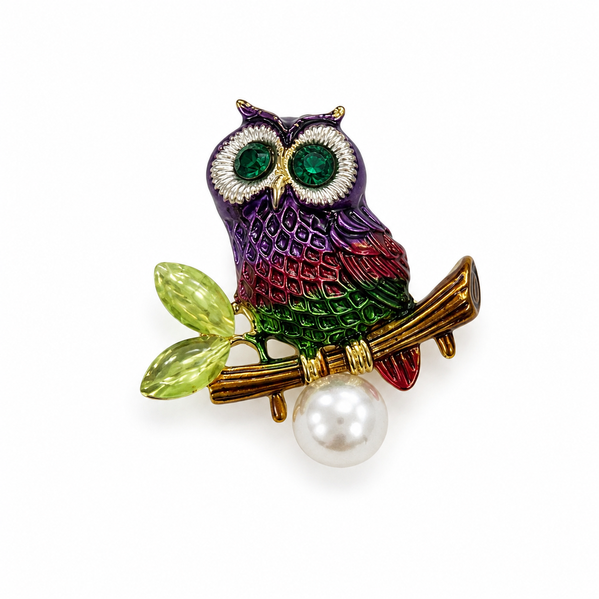 Elegant Owl Brooch