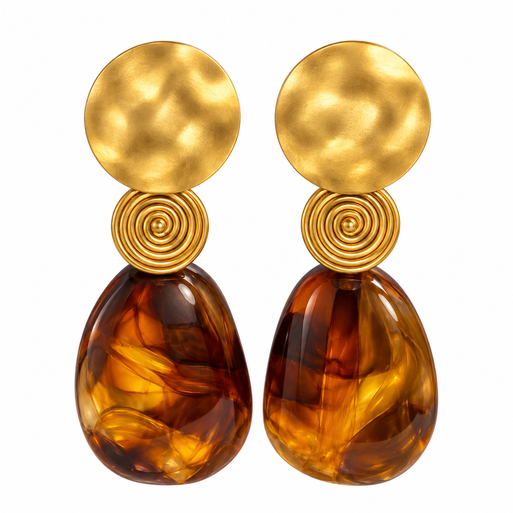 Amber Glow Earrings ✨