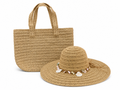 Handwoven Straw Beach Tote Bag