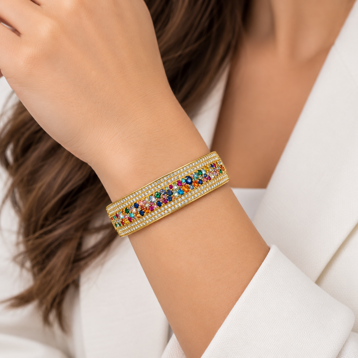 Rainbow Crystal Cuff ✨🌈