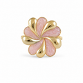 Pink Gold Flower Ring