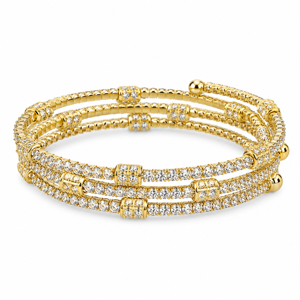 Golden Crystal Luxe Bracelet