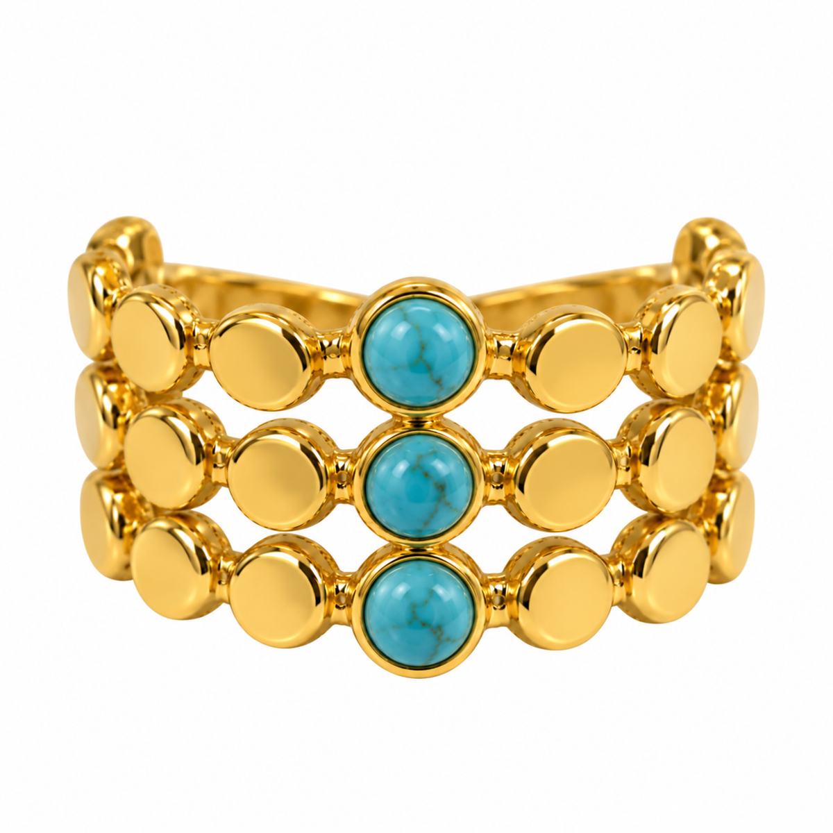 Turquoise Trio Ring 💙