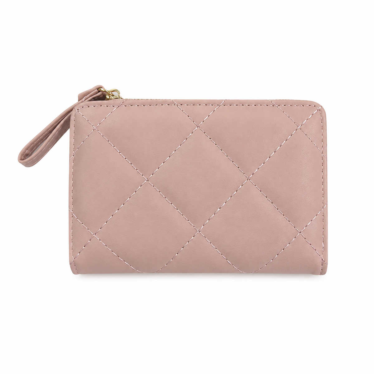 Blush Pink Quilted Wallet