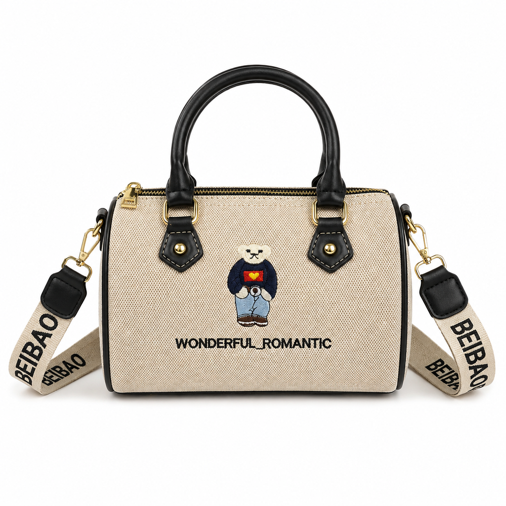BEIBAO Teddy Boston Bag 🧸🖤