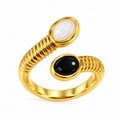 Dual Stone Wrap Ring