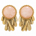 Blush Gold Statement Earrings