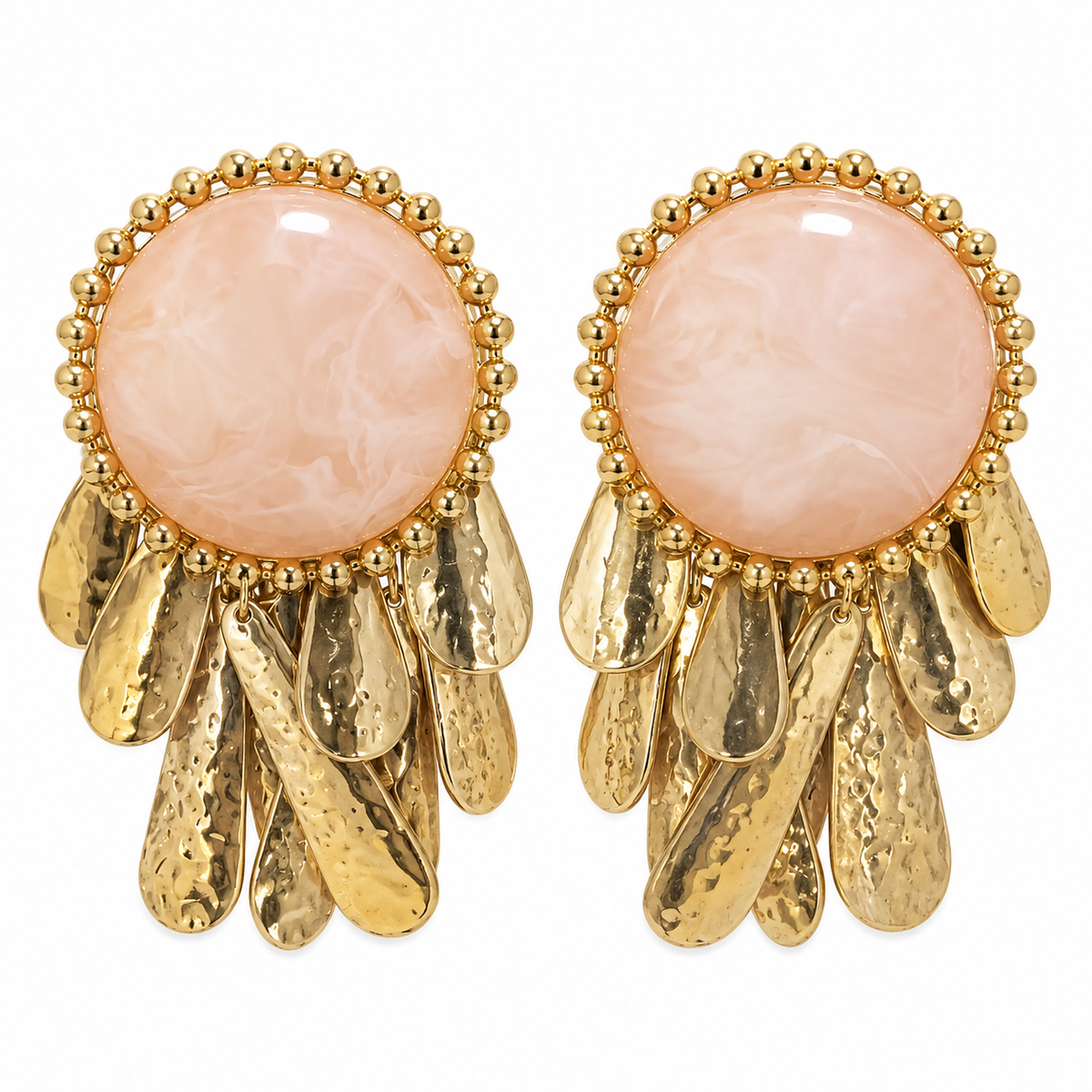 Blush Gold Statement Earrings