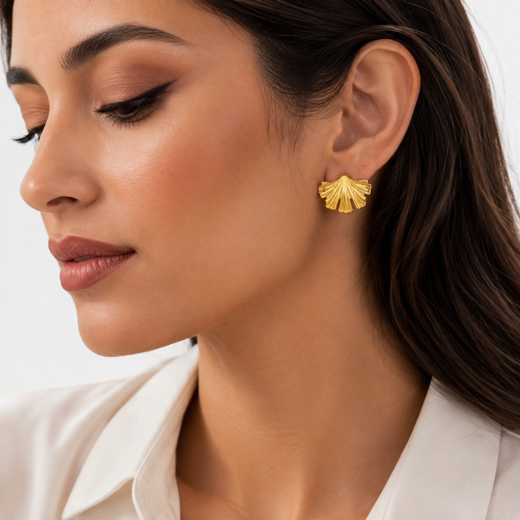 Golden Starfish Earrings