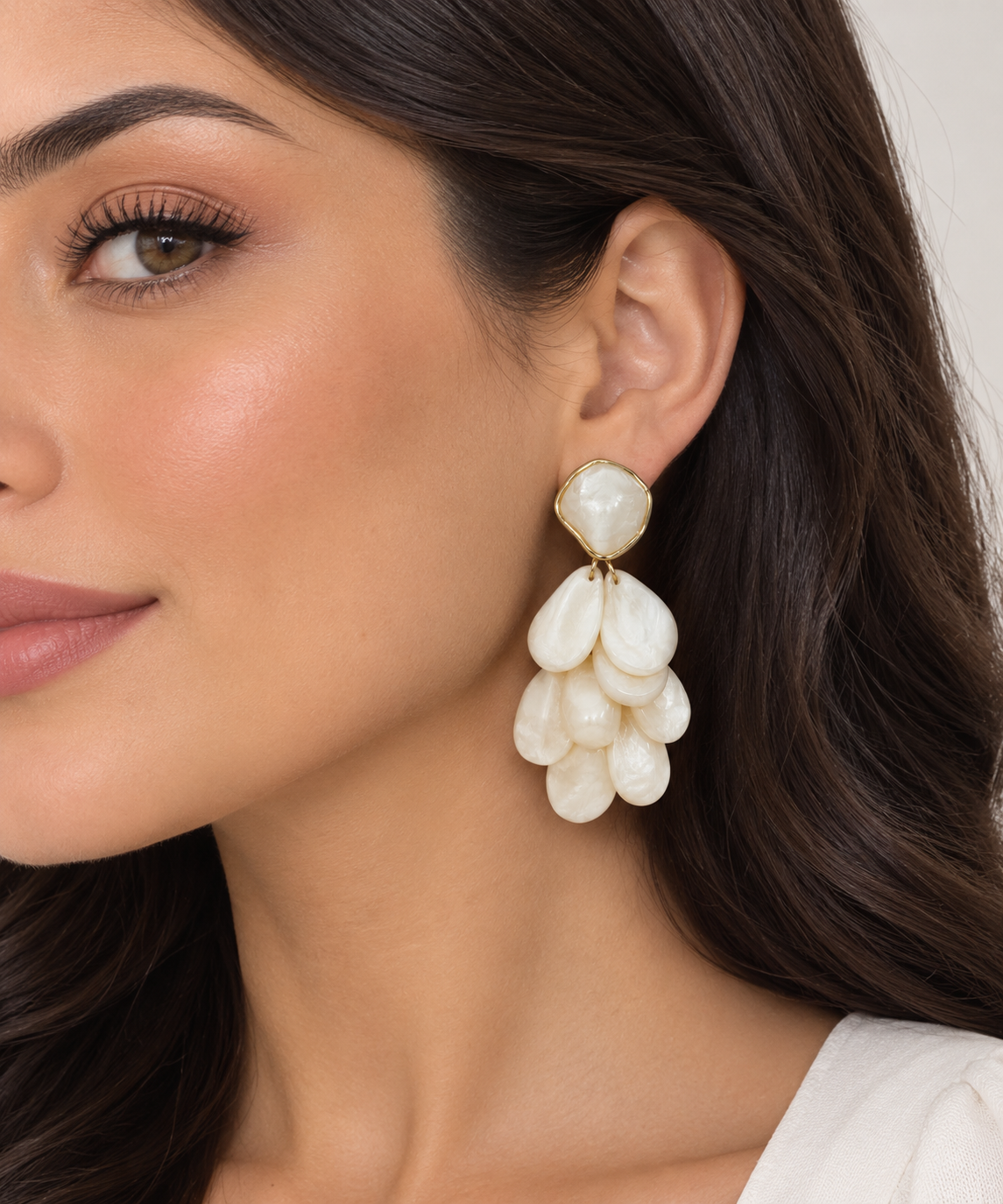 Pearl Cascade Earrings.