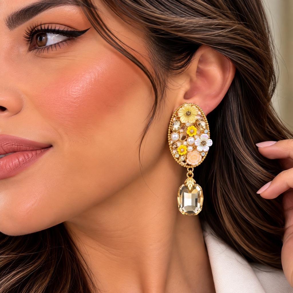 Golden Garden Earrings ✨