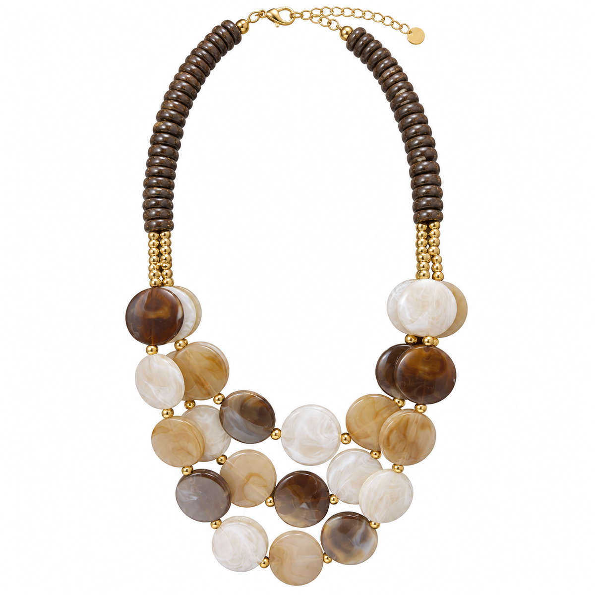 Mocha Stone Statement Necklace ✨