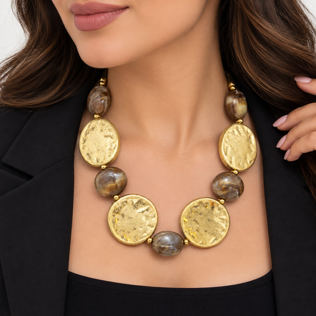 Golden Earth Necklace