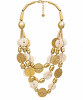 Golden Shell Statement Necklace ✨