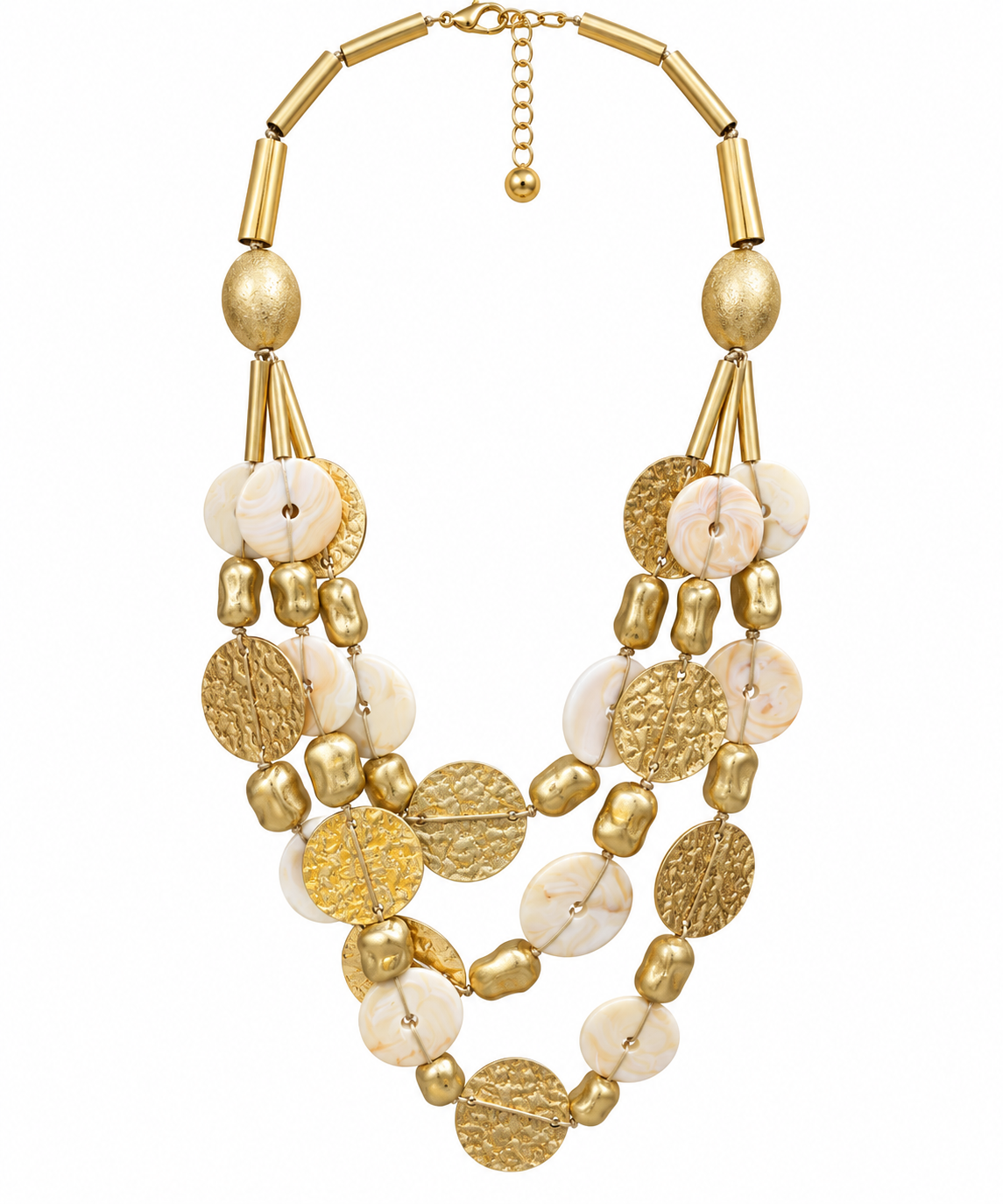 Golden Shell Statement Necklace ✨