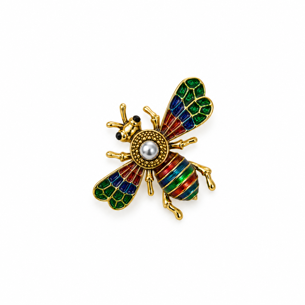 Rainbow Bee Brooch 🐝✨