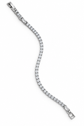 Silver Crystal Tennis Bracelet