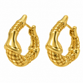 Golden Woven Hoops ✨