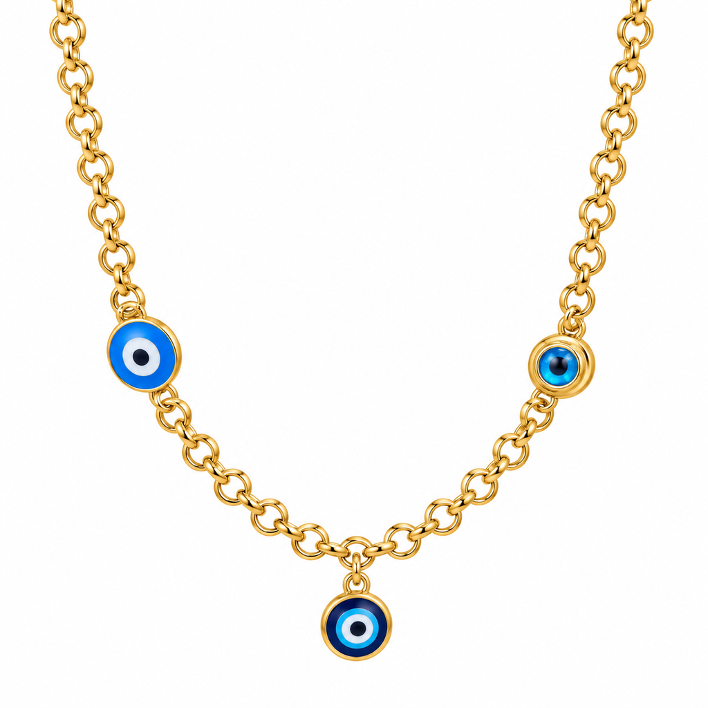 Evil Eye Charm Necklace 💙