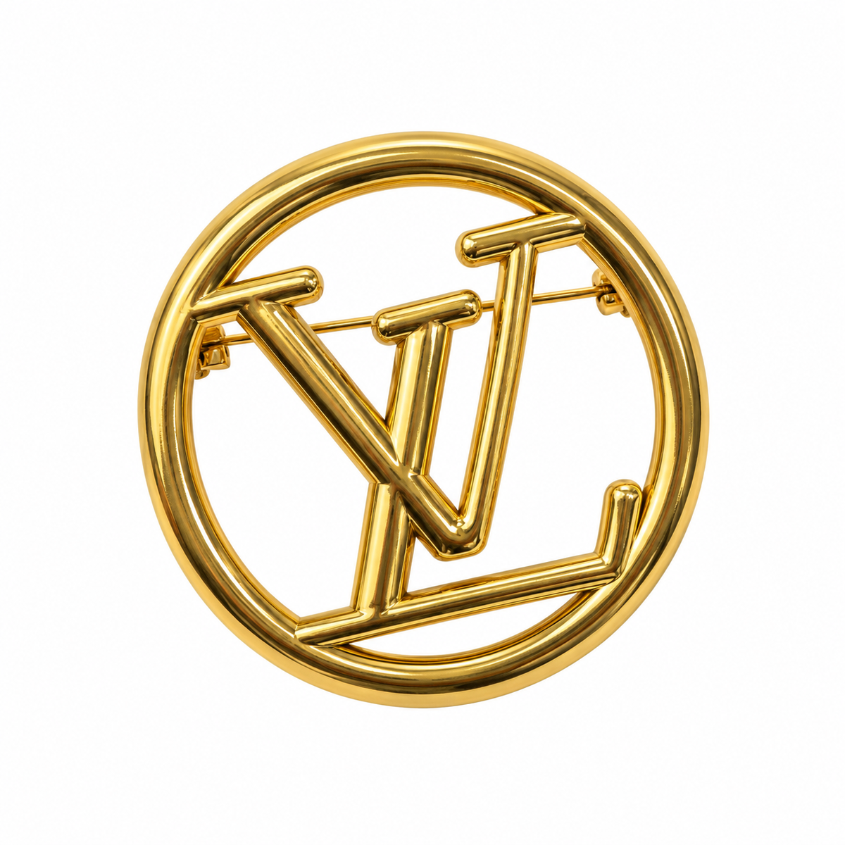 Golden Monogram Brooch ✨