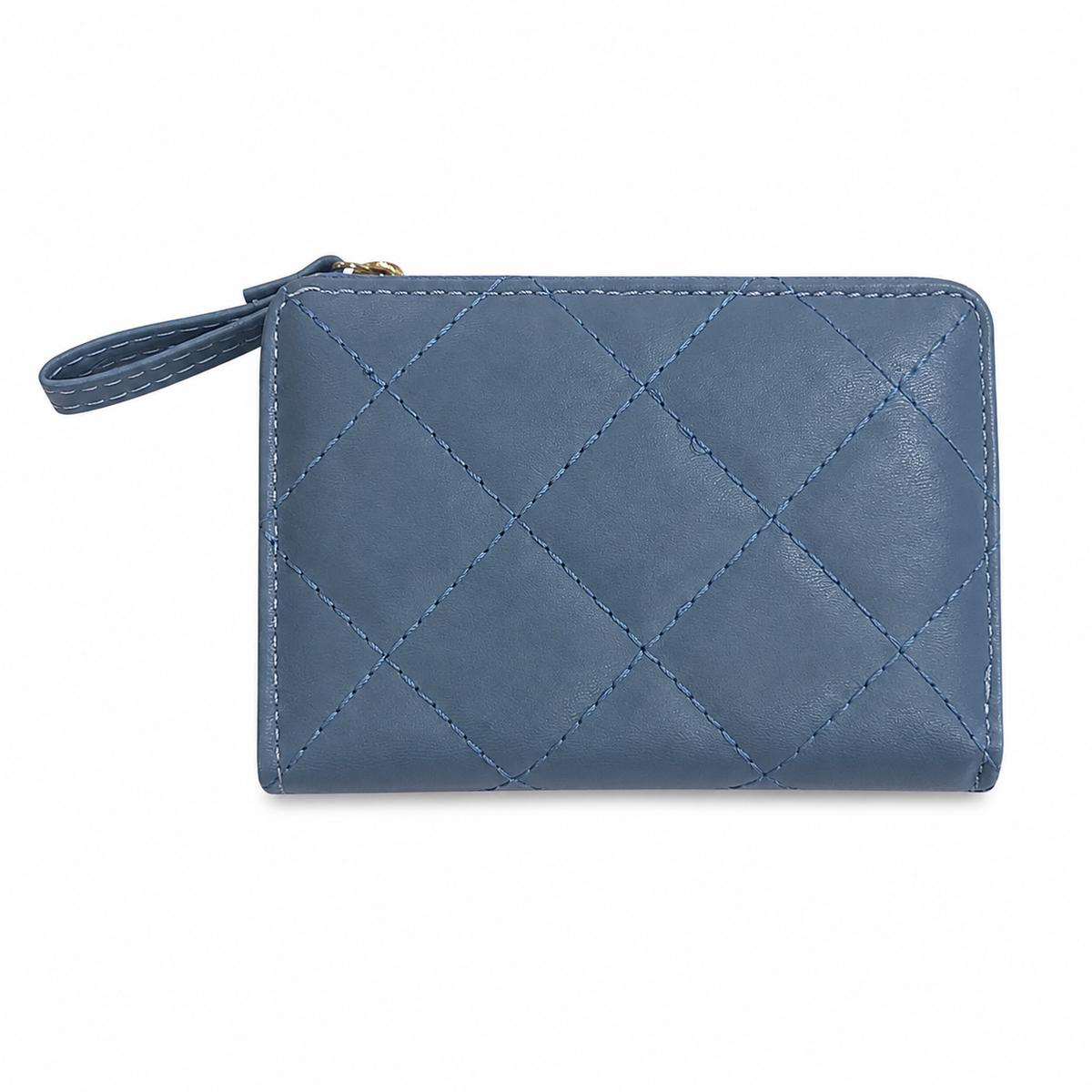 Dusty Blue Quilted Wallet