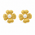 Pearl Flower Earrings