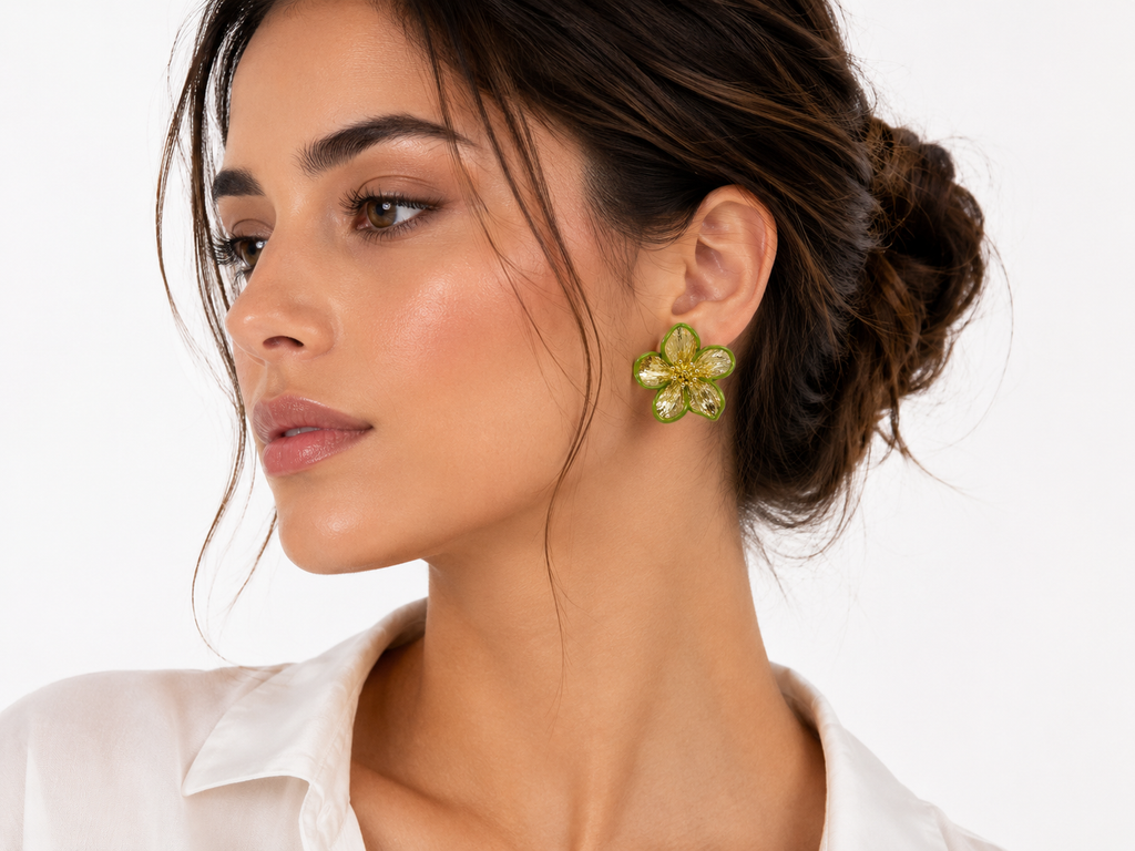 Floral Statement Earrings