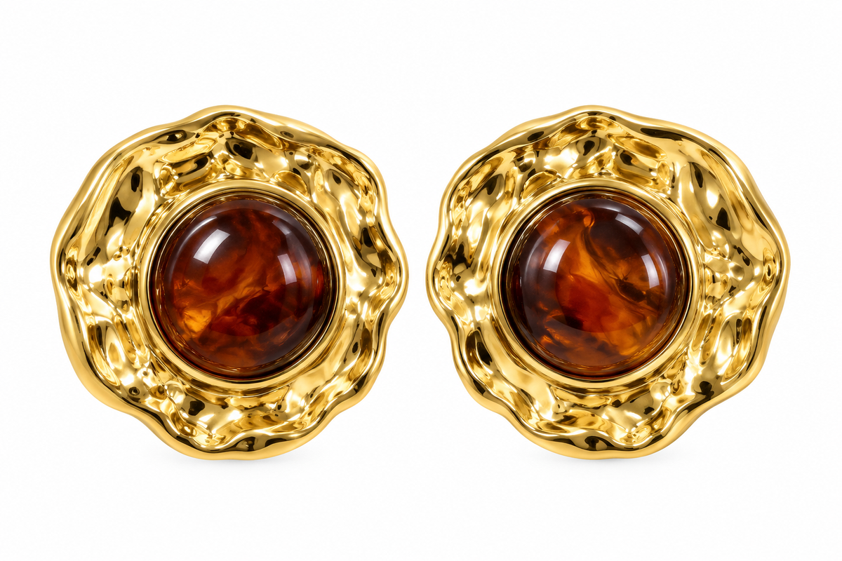 Amber Bloom Earrings ✨🧡