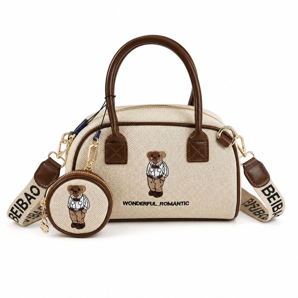BEIBAO Teddy Boston Bag 🧸🤎