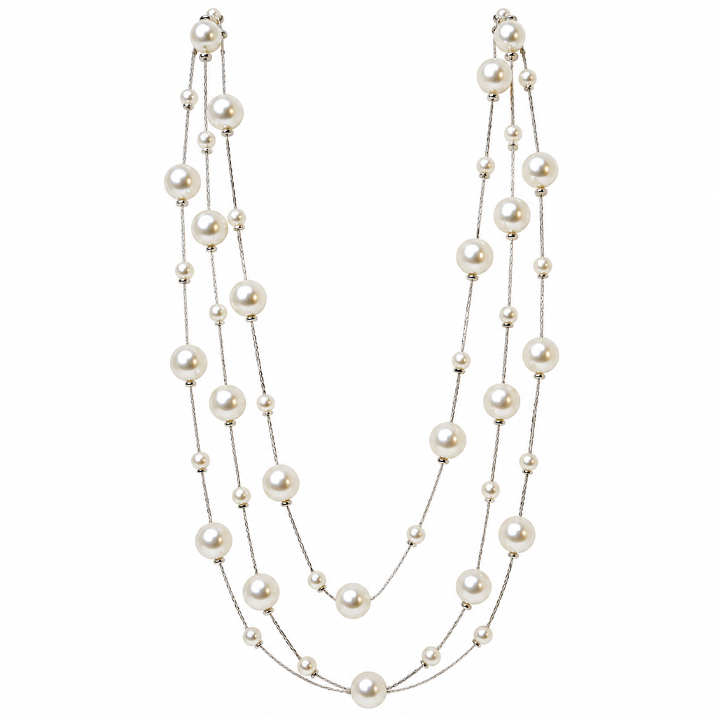 Pearl Cascade Necklace ✨