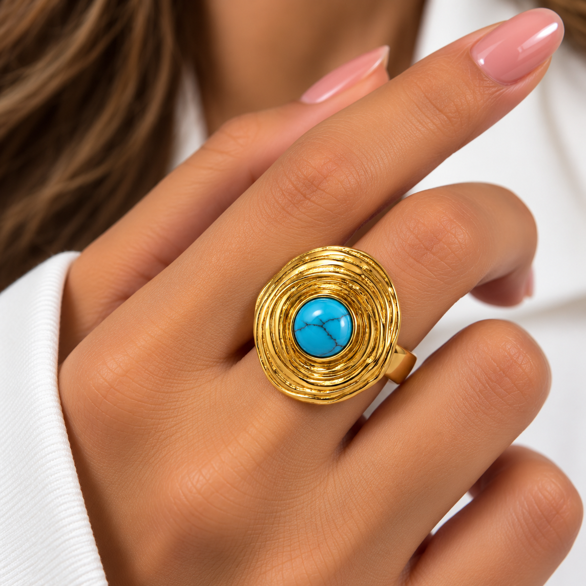Turquoise Halo Ring 💙