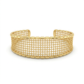 Gold Grid Mesh Cuff Bracelet