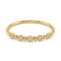 Gold Pave Circle Station Bracelet