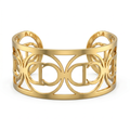 Gold Logo Cuff Bracelet