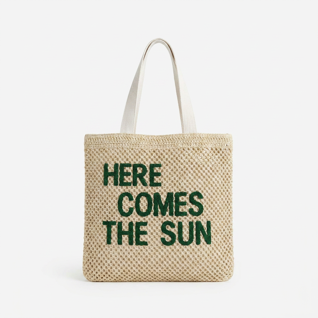 Here Comes The Sun Woven Tote Bag
