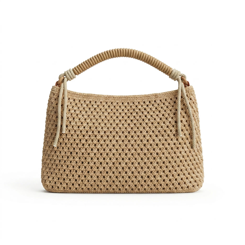 Woven Knot Handle Bag