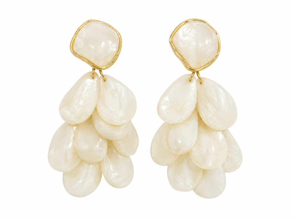 Pearl Cascade Earrings.