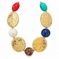 Golden Mosaic Necklace