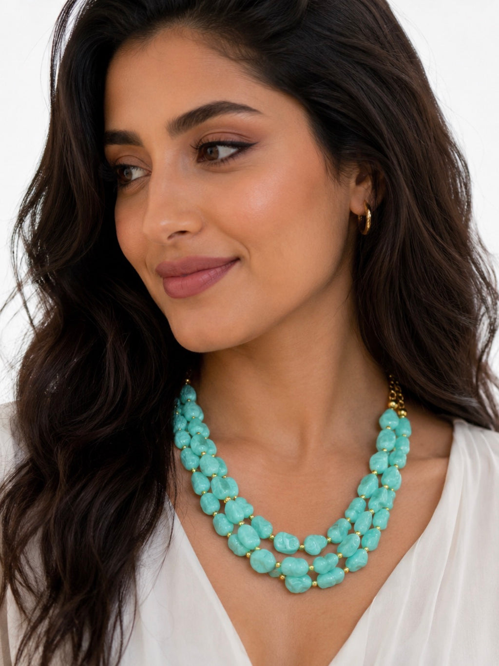 Turquoise Layered Beads