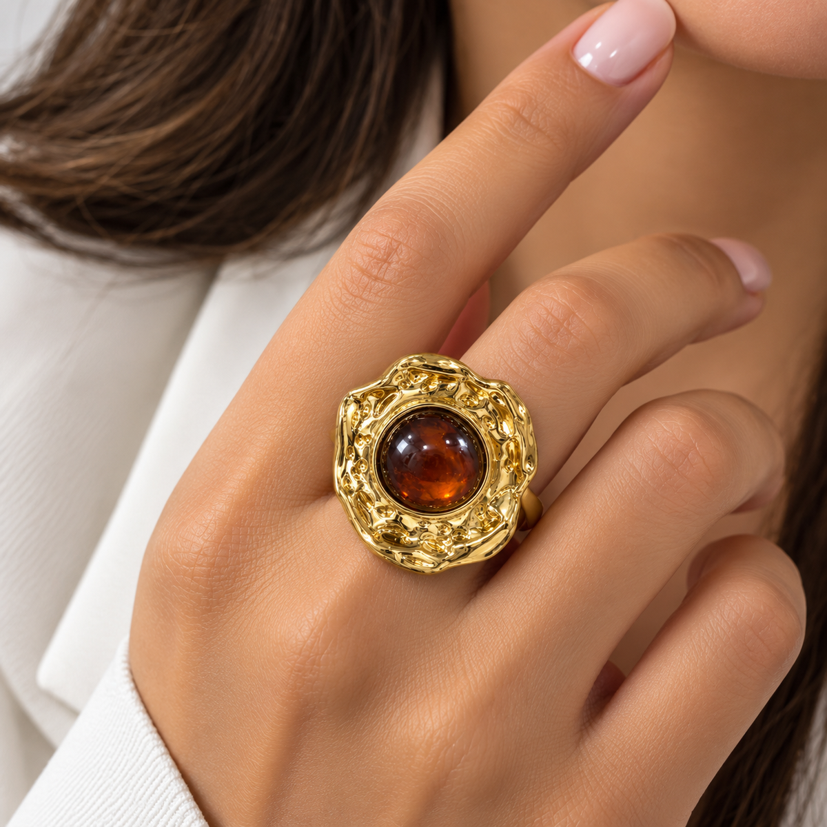 Amber Royal Ring ✨🧡