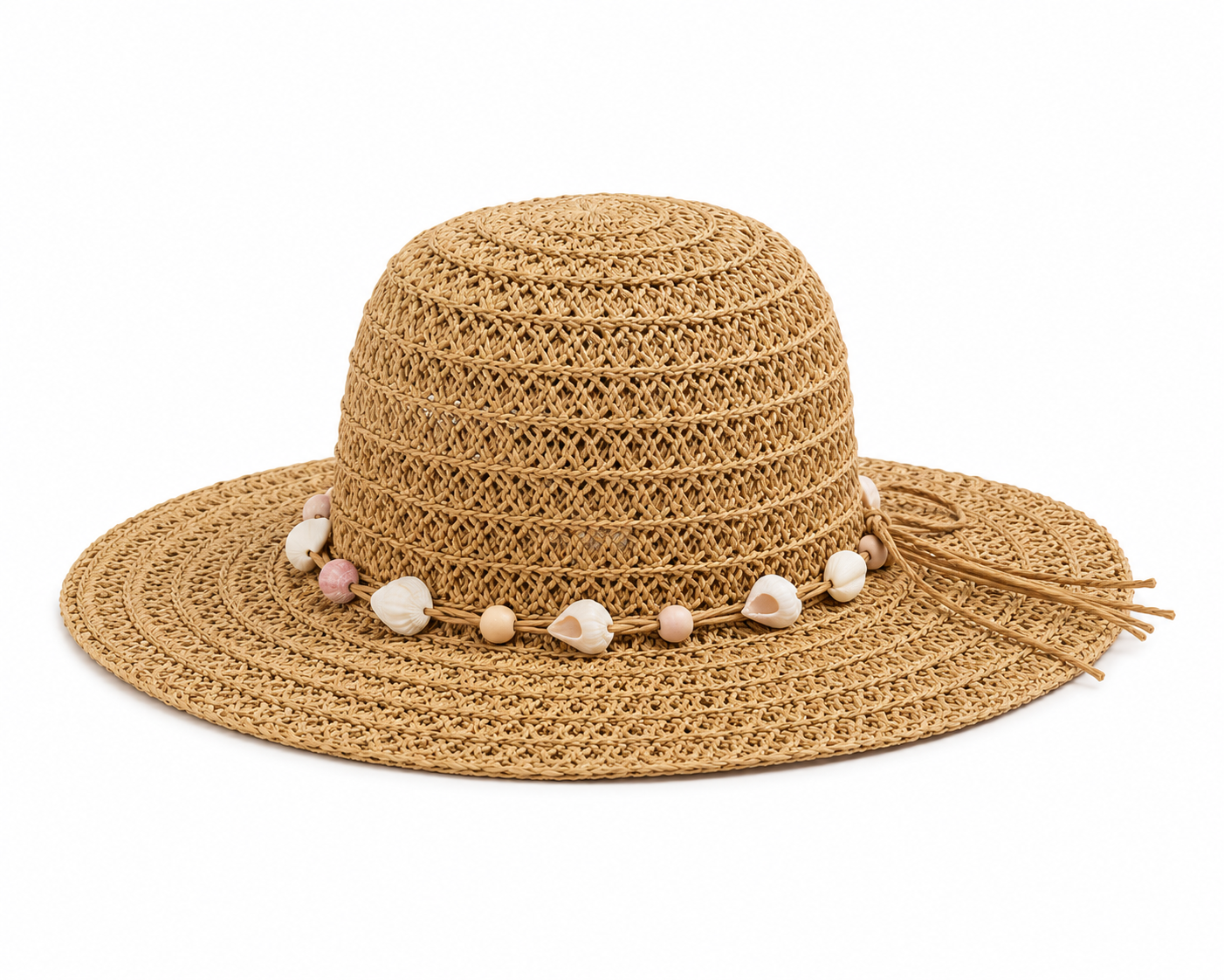 Handwoven Wide-Brim Straw Sun Hat