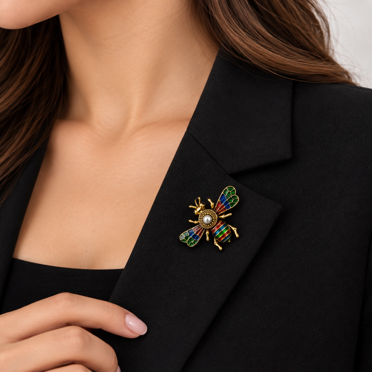 Rainbow Bee Brooch 🐝✨