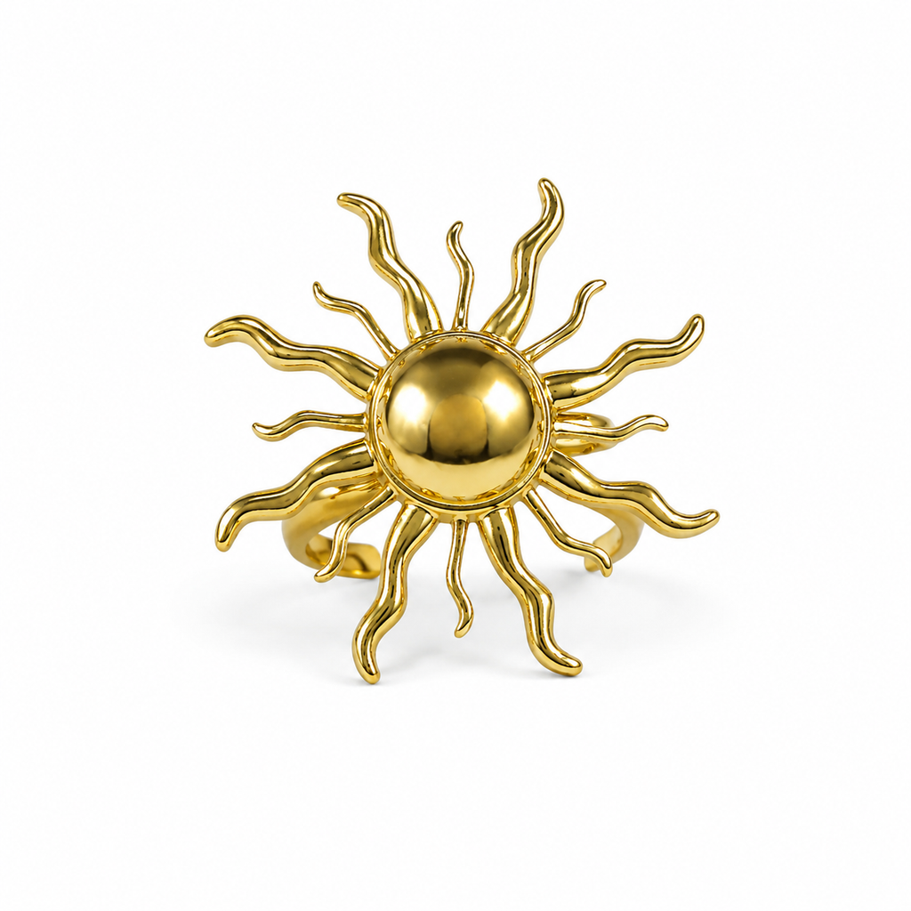 Gold Sunburst Ring